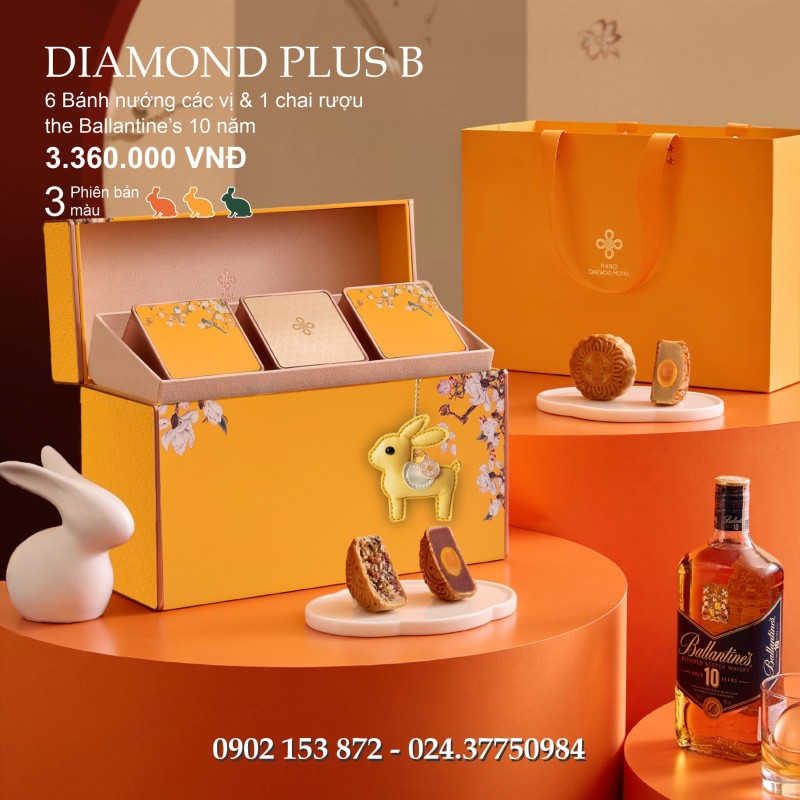 Bánh trung thu Daewoo Hộp 6 Bánh và Rượu Ballantine’s 10