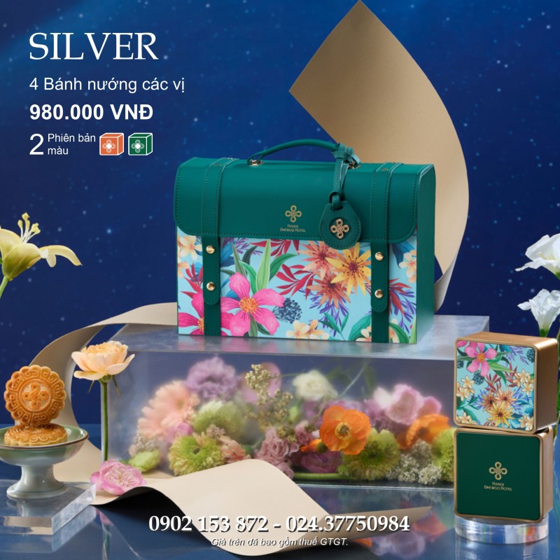 Bánh trung thu Daewoo Hộp 4 Bánh - Silver