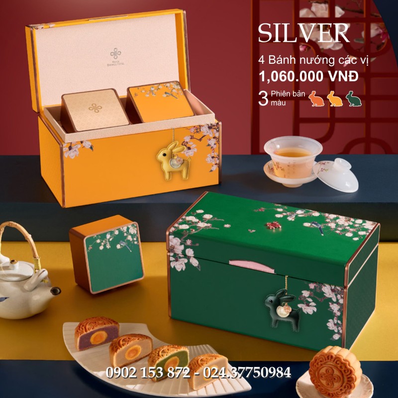 Bánh trung thu Daewoo Hộp 4 Bánh - Silver