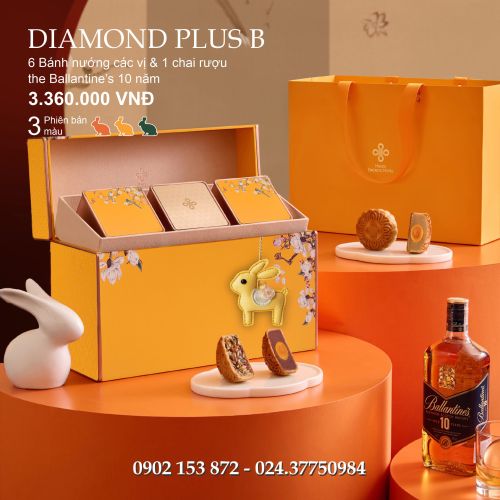 Bánh trung thu Daewoo Hộp 6 Bánh và Rượu Ballantine’s 10