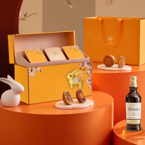 Bánh trung thu Daewoo Hộp 6 Bánh và Rượu Ballantine’s 21